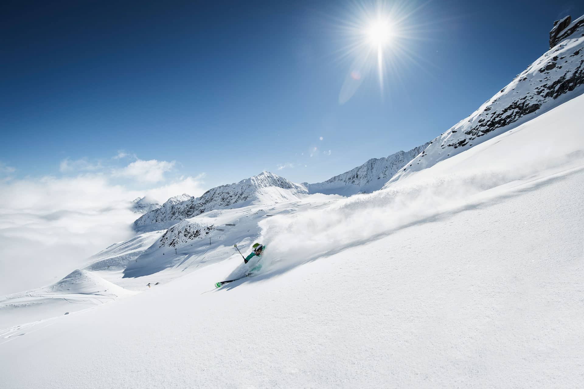 Skifahren am Stubaier Gletscher